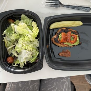 Yard House - Chicken Avocado Sandwich with side salad - New American Near Me - Sacramento, California