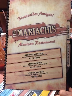 Menu photo 5 Los Mariachis Xenia, OH