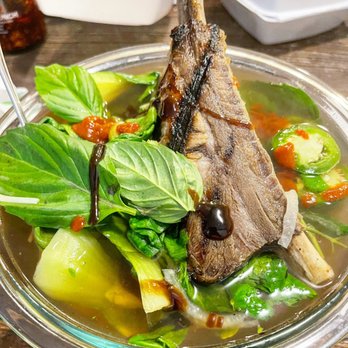 Broth & Basil - Pho Beef Rib to go was fantastic!  Terrific job packaging to go orders! - Noodles Near Me - Pflugerville, Texas