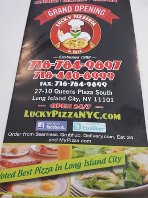 Menu photo 2 Lucky Pizza Long Island City, NY Menu photo 2 Lucky Pizza Long Island City, NY