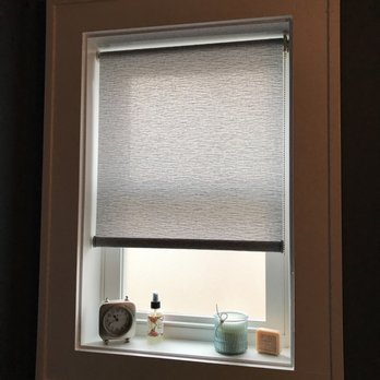 It's Your Window - Textured slate grey shade in the bathroom - Shades & Blinds Near Me - Royal Oak, Michigan It's Your Window - Textured slate grey shade in the bathroom - Shades & Blinds Near Me - Royal Oak, Michigan