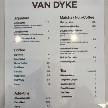 Van Dyke Coffee - Menu - Coffee & Tea Near Me - Los Angeles, California Van Dyke Coffee - Menu - Coffee & Tea Near Me - Los Angeles, California