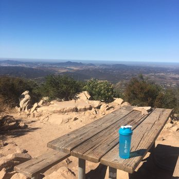 Iron Mountain - There are two tables at the top - Hiking Near Me - Poway, California