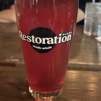 Restoration Pizza - Beer that had a berry flavor. Very good. - Pizza Near Me - Albuquerque, New Mexico