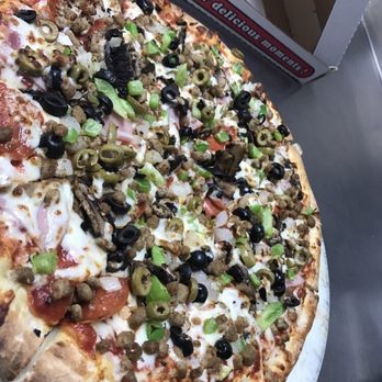 Citti's Pizza - Supreme--pepperoni, hamburger, pork sausage, ham, mushrooms, onions, bell peppers, black olives and green olives. - Pizza Near Me - Dallas, Texas Citti's Pizza - Supreme--pepperoni, hamburger, pork sausage, ham, mushrooms, onions, bell peppers, black olives and green olives. - Pizza Near Me - Dallas, Texas