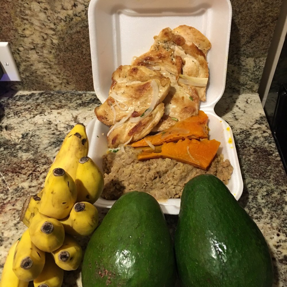 El Patio De Los Jugos - The meal with a bunch of baby bananas and a couple avocados... - Cuban Near Me - Hialeah, Florida El Patio De Los Jugos - The meal with a bunch of baby bananas and a couple avocados... - Cuban Near Me - Hialeah, Florida