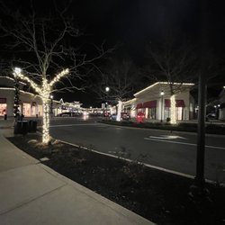 The Shops at Evergreen Walk - Strolling down the sidewalk listening to music & enjoying the Christmas lights