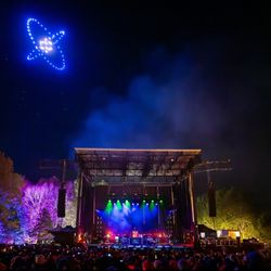 Sky Lites - Drone show over stage at a concert / festival.