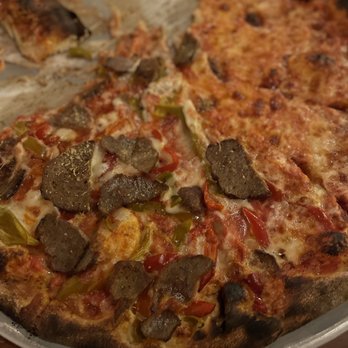 Modern Apizza - Meatball and pepper pizza - Pizza Near Me - New Haven, Connecticut