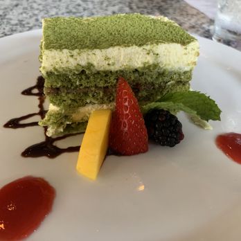 Sushi Den - Green Tea Tiramisu - Japanese Near Me - Denver, Colorado Sushi Den - Green Tea Tiramisu - Japanese Near Me - Denver, Colorado