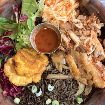 Bunnan - Snapper rice  bowl - Haitian Near Me - Brooklyn, New York