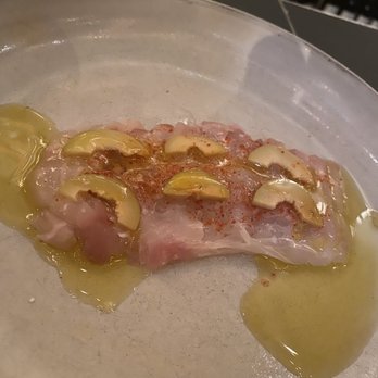 Oberlin - Raw Scup with chili and olive - New American Near Me - Providence, Rhode Island Oberlin - Raw Scup with chili and olive - New American Near Me - Providence, Rhode Island