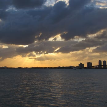 Rickenbacker Causeway - Sunset 4/15/12  looking from Doggie Beach on the Rickenbacker Causeway - Landmarks & Historical Buildings Near Me - Key Biscayne, Florida