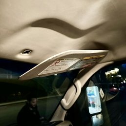 Broken sun visor Broken sun visor