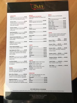 Menu photo 2 Chutni Biryani & Noodle Stamford, CT