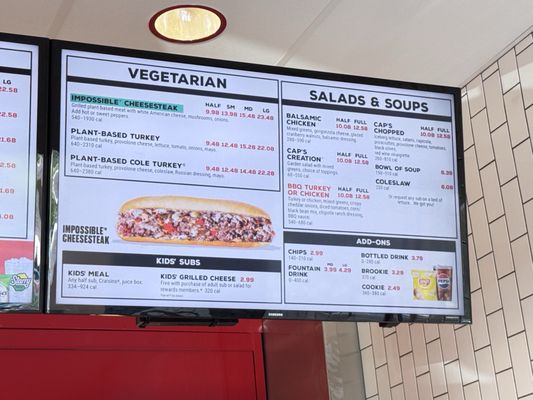 Menu photo 2 Capriotti's Sandwich Shop Fresno, CA