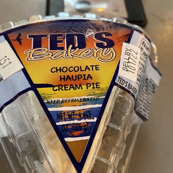 Ted's Bakery - Chocolate Haupia Cream Pie - Bakeries Near Me - Haleiwa, Hawaii