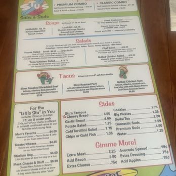 Stu's Surf Side - Menu 2025 - American Near Me - Hilton Head Island, South Carolina