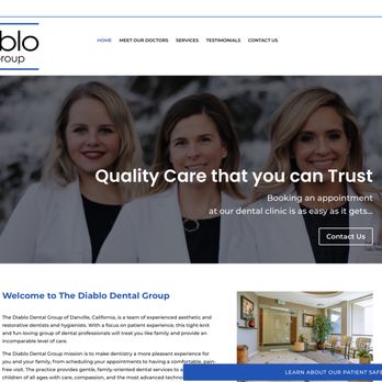 D-Kode Technology - The Diablo Dental Group - Web Design Near Me - San Ramon, California