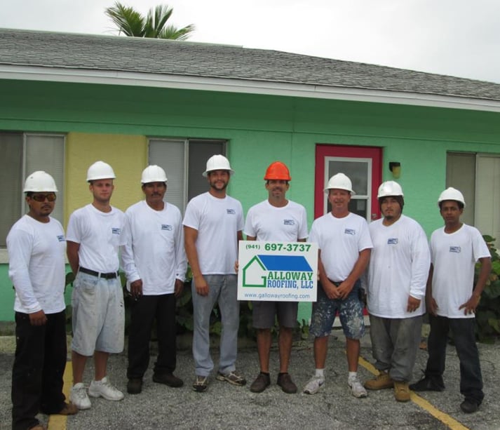 Slide of Galloway Roofing