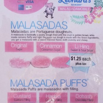 A Leonard's Bakery - Menu. - Desserts Near Me - Waipahu, Hawaii