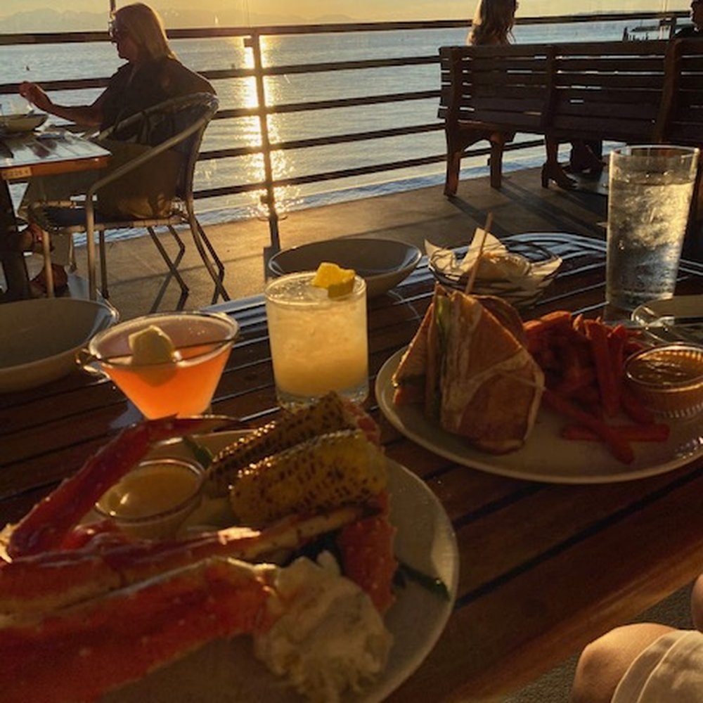 Ray's Café - Dinner with a view! Alaskan king crab with asparagus and corn and a rockfish banh mi. - Seafood Near Me - Seattle, Washington Ray's Café - Dinner with a view! Alaskan king crab with asparagus and corn and a rockfish banh mi. - Seafood Near Me - Seattle, Washington