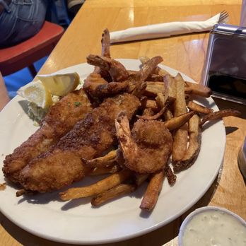 Blue Star Brewing - Fishermen's Combo Fish & Chips with Shrimp. - Venues & Event Spaces Near Me - San Antonio, Texas