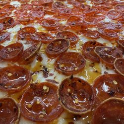 Emilio's Stone Fired Pizzeria - Pepperoni Hot Honey with Pepper flakes