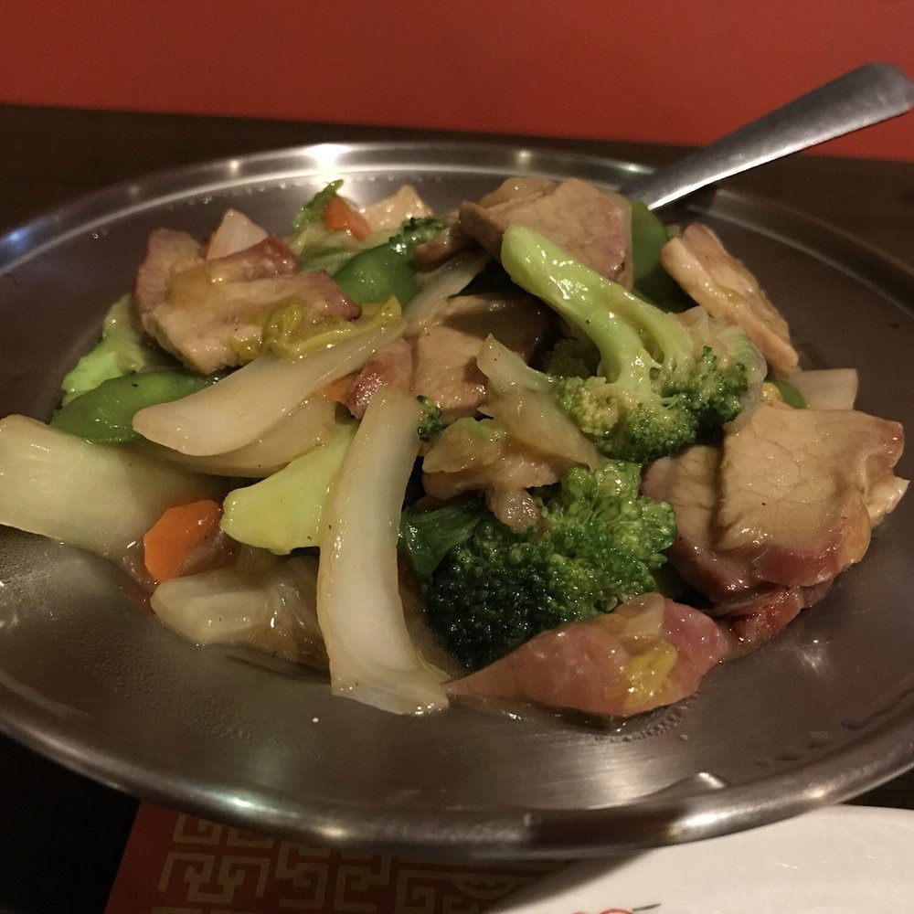 Cantonese House - Snow Peapods with Cantonese BBQ Pork - Cantonese Near Me - Duluth, Minnesota