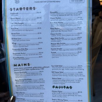 Tequila & Taco - Menu - Tacos Near Me - Alexandria, Virginia Tequila & Taco - Menu - Tacos Near Me - Alexandria, Virginia