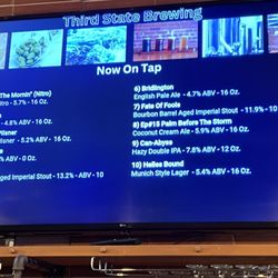 Swedesboro Brewing - Tap list on April 29, 2023.