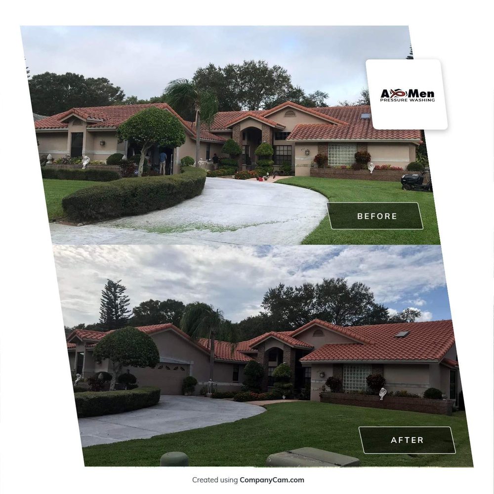 Slide of A-Men Pressure Washing