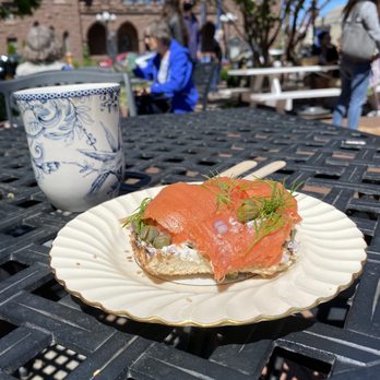 Heritage Bakery & Cafe - Smoked Salmon Bagel - Cafes Near Me - Harrisonburg, Virginia