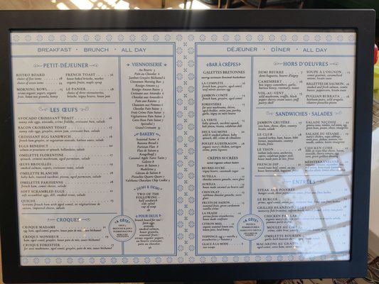 Menu photo 1 Le Marais Bakery Mill Valley, CA