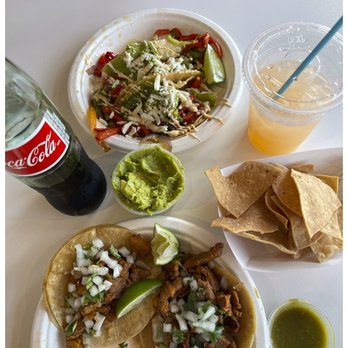 Locoz Tacoz - mexican coke, cantaloupe agua fresca, al pastor taco, veggie taco, chips and guac - Tacos Near Me - St. Louis, Missouri Locoz Tacoz - mexican coke, cantaloupe agua fresca, al pastor taco, veggie taco, chips and guac - Tacos Near Me - St. Louis, Missouri