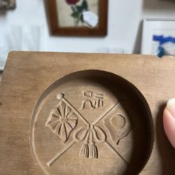 David M. Mancuso Antiques at the Old Church - Confectioners mold. Japanese flags
