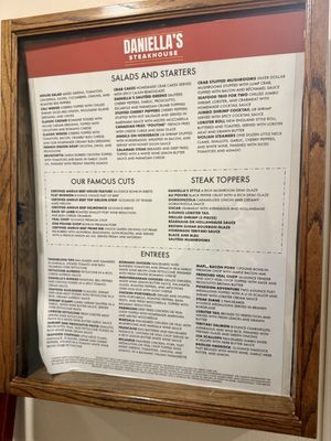 Menu photo 2 Daniella's Steakhouse Syracuse, NY Menu photo 2 Daniella's Steakhouse Syracuse, NY