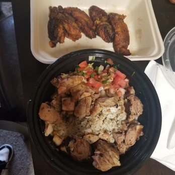 The Jerk Grill - My order before I touched it, straight from the bag - Caribbean Near Me - Redlands, California The Jerk Grill - My order before I touched it, straight from the bag - Caribbean Near Me - Redlands, California