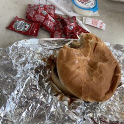 Cook Out - Western Cheese Burger with bacon.