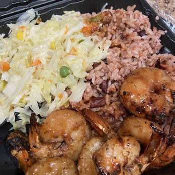 Island Boyz Jerk Spot - Jerk shrimp with rice and beans and steamed veggies - Food Trucks Near Me - Tempe, Arizona Island Boyz Jerk Spot - Jerk shrimp with rice and beans and steamed veggies - Food Trucks Near Me - Tempe, Arizona