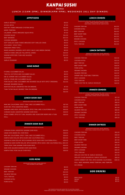 Menu photo 8 Kanpai Sushi Dublin, CA Menu photo 8 Kanpai Sushi Dublin, CA
