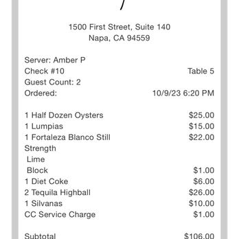 Chispa Food | Drink - $1 for block ice + $1 for using a credit card - Cocktail Bars Near Me - Napa, California Chispa Food | Drink - $1 for block ice + $1 for using a credit card - Cocktail Bars Near Me - Napa, California