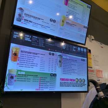 Kung Fu Tea - Menu during their soft opening - Bubble Tea Near Me - Brooklyn, New York