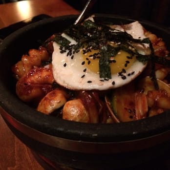 The Pacific Kitchen - Seafood bibimbap. It came with banchan as well - Asian Fusion Near Me - Montgomery, Ohio The Pacific Kitchen - Seafood bibimbap. It came with banchan as well - Asian Fusion Near Me - Montgomery, Ohio