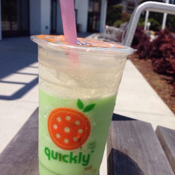 Quickly - Honeydew snow with agar boba and mango stars! - Bubble Tea Near Me - South San Francisco, California Quickly - Honeydew snow with agar boba and mango stars! - Bubble Tea Near Me - South San Francisco, California