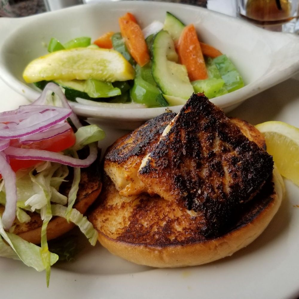 Walter's Basin - Blackened haddock. Sub veggies instead of fries - American Near Me - Holderness, New Hampshire Walter's Basin - Blackened haddock. Sub veggies instead of fries - American Near Me - Holderness, New Hampshire