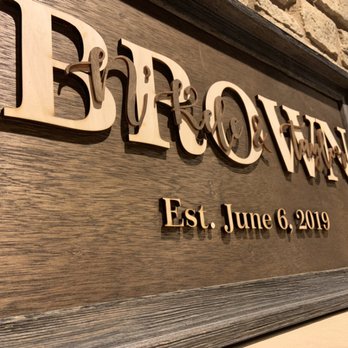 Top Notch Laser - Laser cut 3D hand stained custom sign. - Engraving Near Me