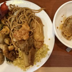 New China Buffet - Several items from the buffet