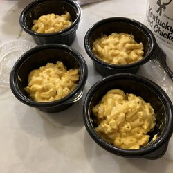 KFC - I ordered 4 different sides and 4 biscuits but got 4 Mac and cheese cups instead. Check your orders!