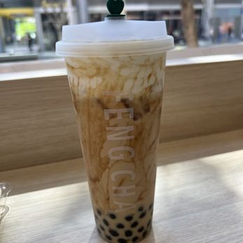 Feng Cha Teahouse - Crème brûlée dirty boba - Bubble Tea Near Me - San Francisco, California Feng Cha Teahouse - Crème brûlée dirty boba - Bubble Tea Near Me - San Francisco, California